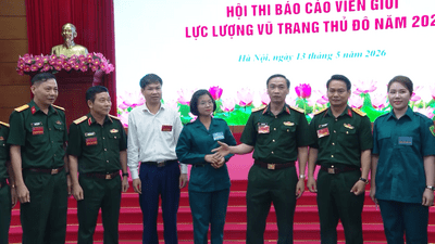 Hội thi Báo cáo viên giỏi Bộ Tư lệnh Thủ đô