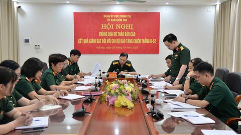 Thông qua dự thảo báo cáo kết quả giám sát đối với Chi bộ Bảo tàng Chiến thắng B-52