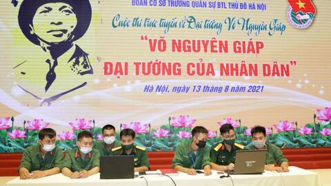 Tuổi trẻ Bộ Tư lệnh Thủ đô Hà Nội hưởng ứng cuộc thi tìm hiểu về Đại tướng Võ Nguyên Giáp