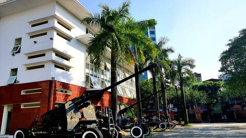 Hệ thống lưới lửa tầm thấp trưng bày tại Bảo tàng Chiến thắng B-52