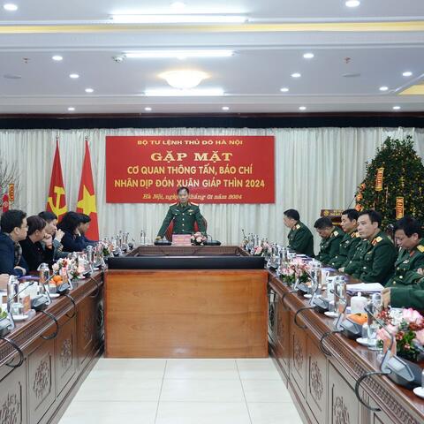 Bộ Tư lệnh Thủ đô Hà Nội Gặp mặt các cơ quan báo chí