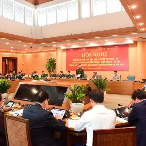Bộ Quốc phòng và Thành phố Hà Nội: Đánh giá kết quả thực hiện một số nhiệm vụ trọng tâm về quân sự, quốc phòng