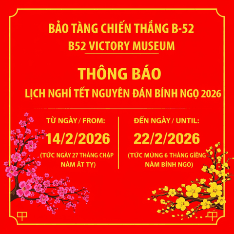 LỊCH NGHỈ TẾT NGUYÊN ĐÁN XUÂN BÍNH NGỌ 2026